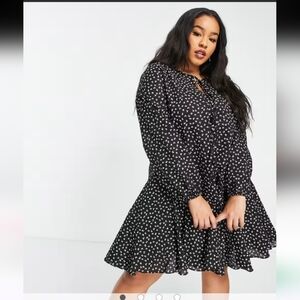 Glamorous Bloom Black and white Floral Dress New with Tags Size 14 US